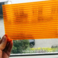 8mm Yellow Double sided UV polycarbonate PC Sunboard